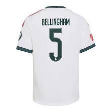 Real Madrid Home Jersey – Jude Bellingham #5 (Champions League Edition)
