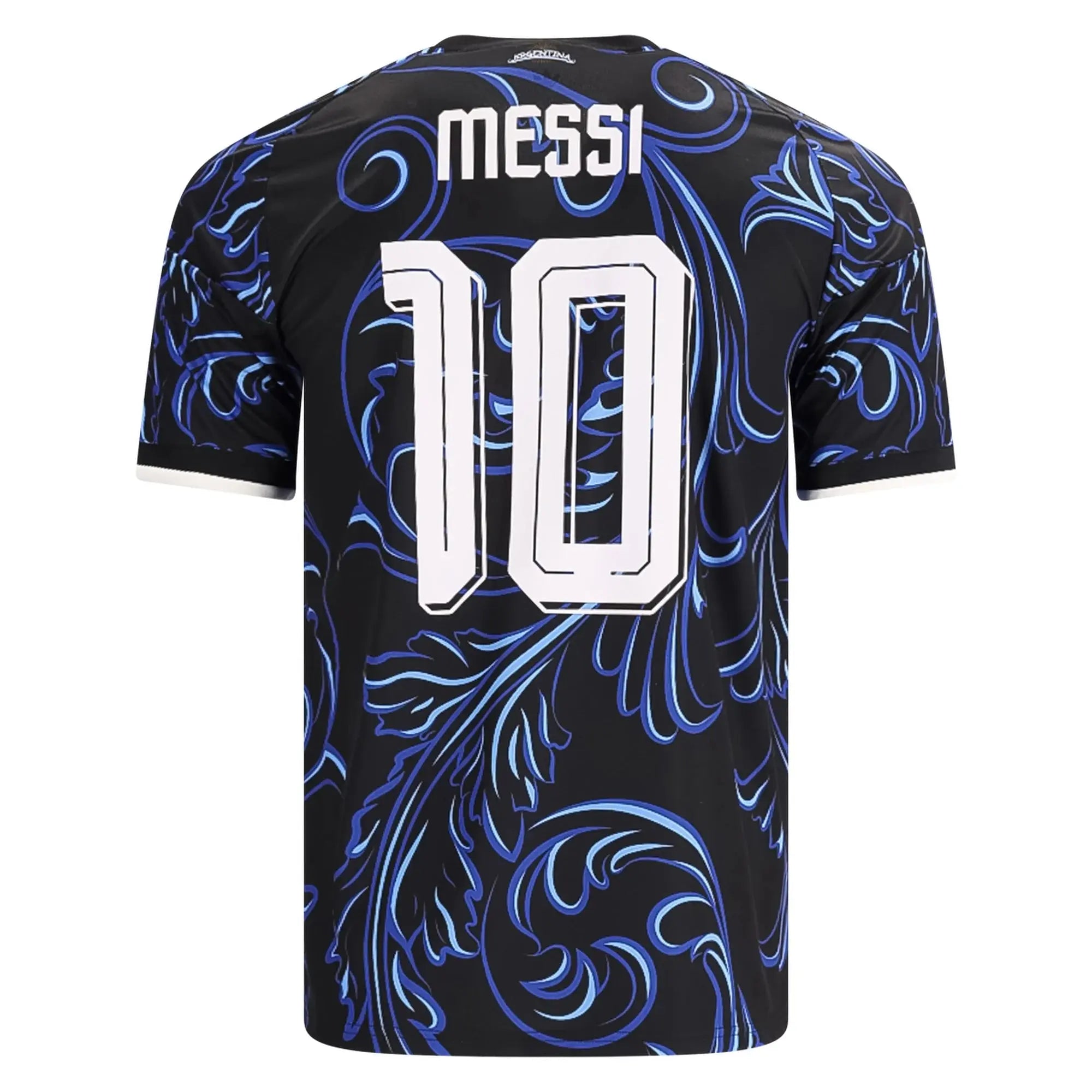 Argentina Messi jersey 2026/27 Pre-Match Jersey – Lionel Messi #10 (Black & Blue Filigree Edition) Yamireth