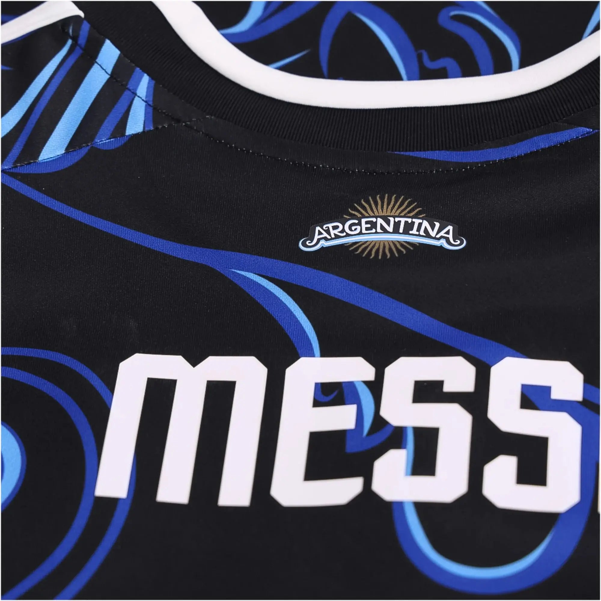 Argentina Messi jersey 2026/27 Pre-Match Jersey – Lionel Messi #10 (Black & Blue Filigree Edition) Yamireth