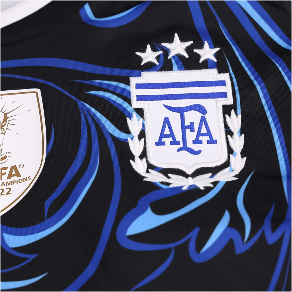 Argentina Messi jersey 2026/27 Pre-Match Jersey – Lionel Messi #10 (Black & Blue Filigree Edition) Yamireth